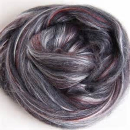 Poppy Seed Silk Merino Luxury Blend Sliver Spinning & Felting Super Fast Shipping