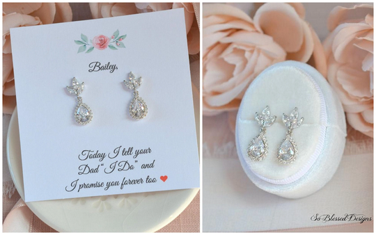 stepdaughter Gift, To From Bride, My Bonus Daughter, Daughter Of Bride Or Groom, Blended Family, Wedding