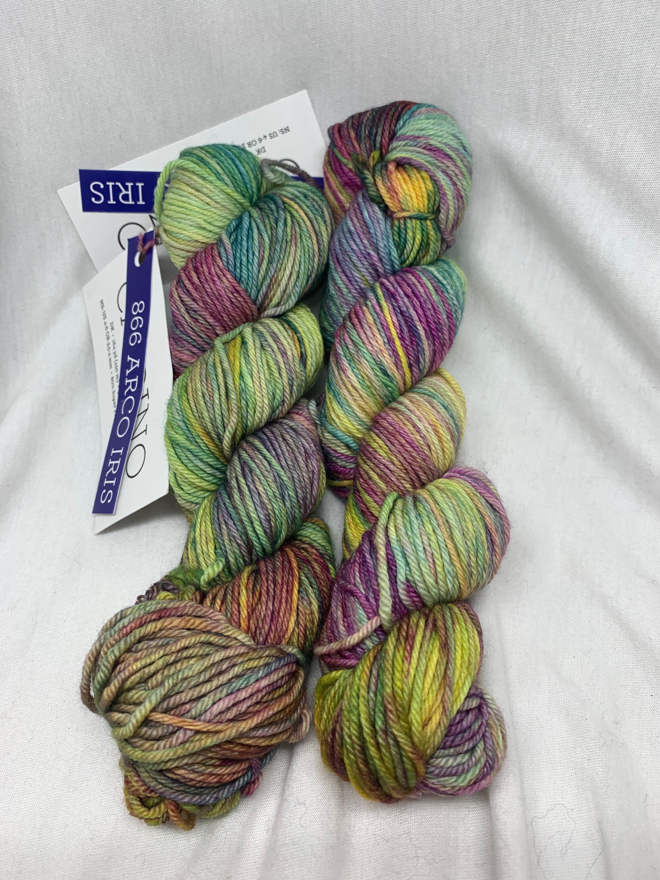 Malabrigo Caprino Cashmere Blend Dk Sport Weight Yarn in 866 Arco Iris