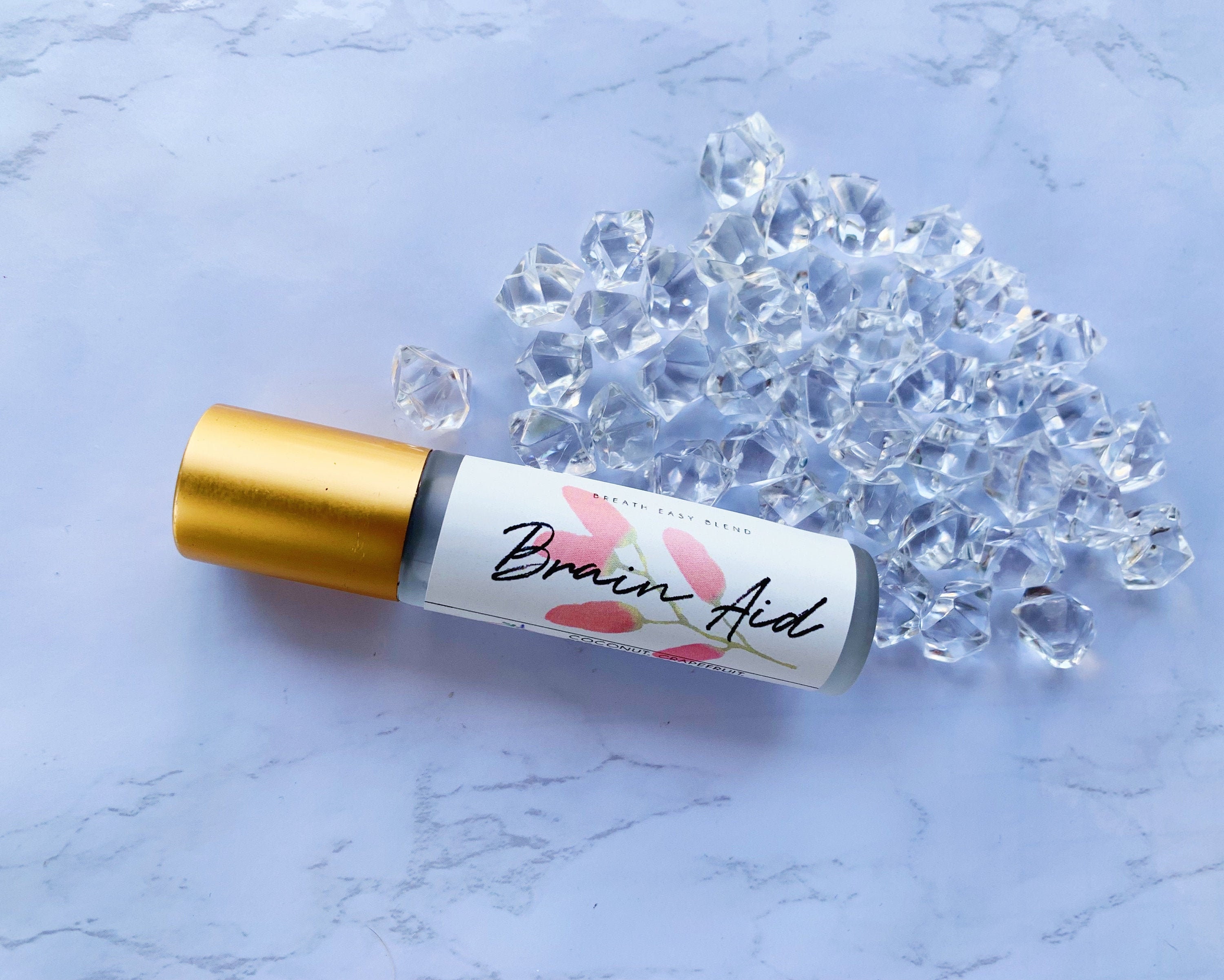 Brain Aid Essential Oil Blend - Natural Remedy For Mental Clarity- Aromatherapy By Bloomclosetco