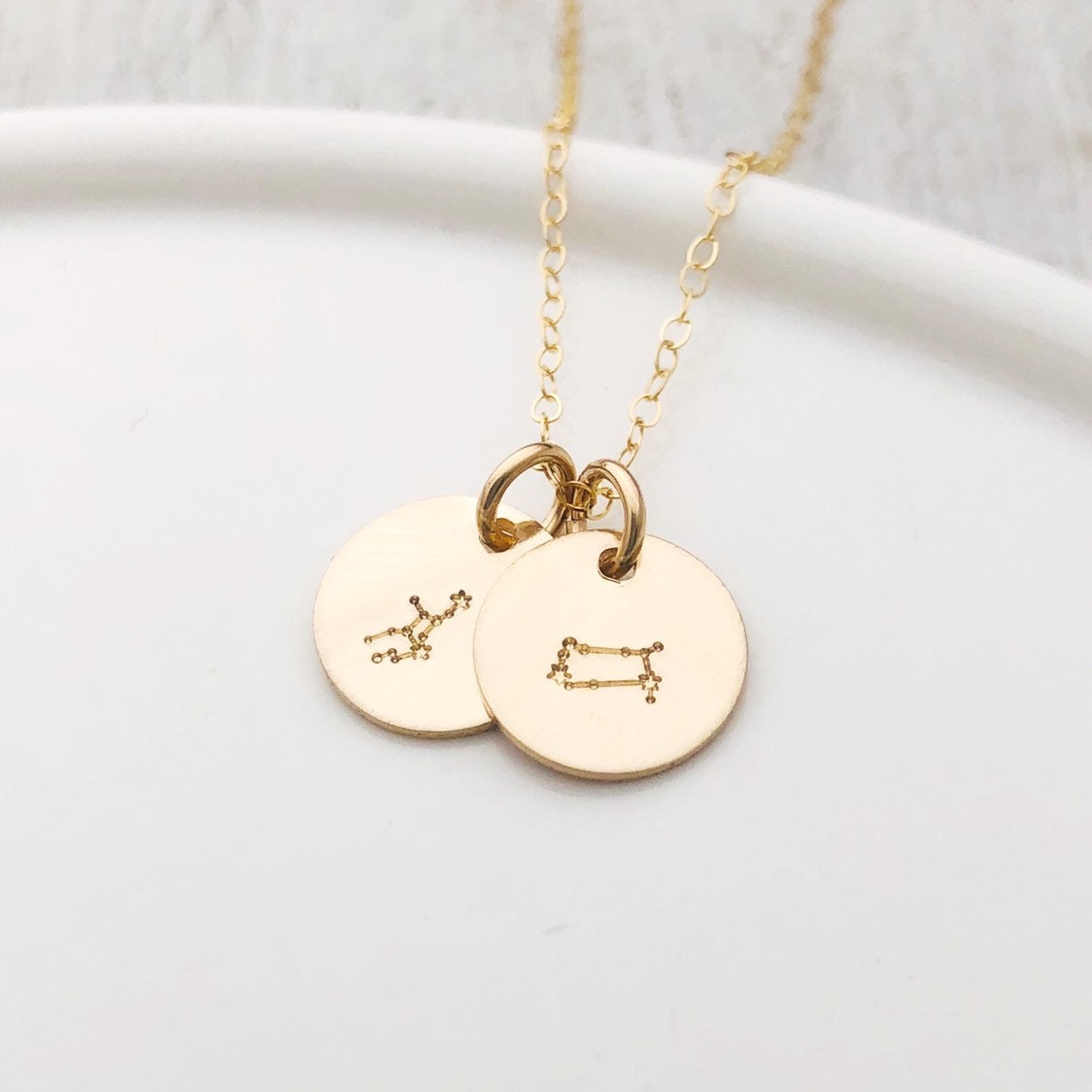 Constellation Necklace - Dainty & Gold Gift For Her Girlfriend Zodiac Under 50 Astrology Couples
