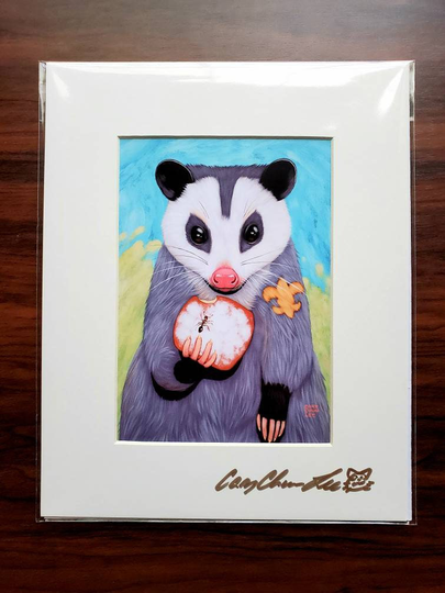 Possum Loves Beignet Print
