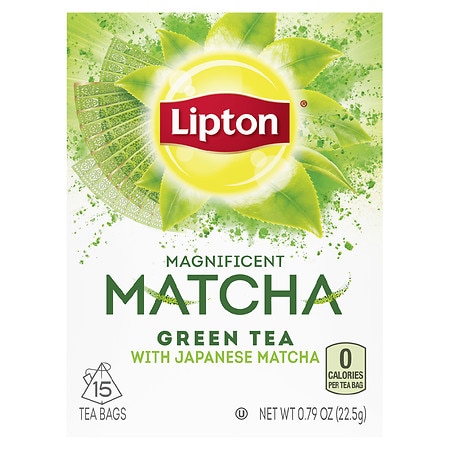Lipton Magnificent Matcha Green Tea Bags - 0.05 oz x 15 pack