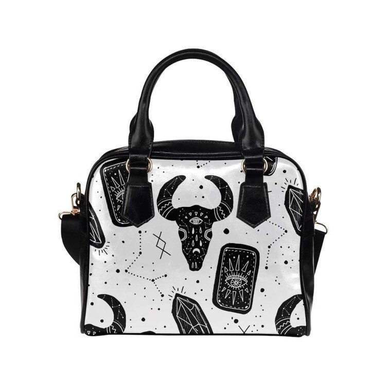 Magic Ram Tarot Ladies Shoulder Hand Bag, Alternative, Punk, Rockabilly