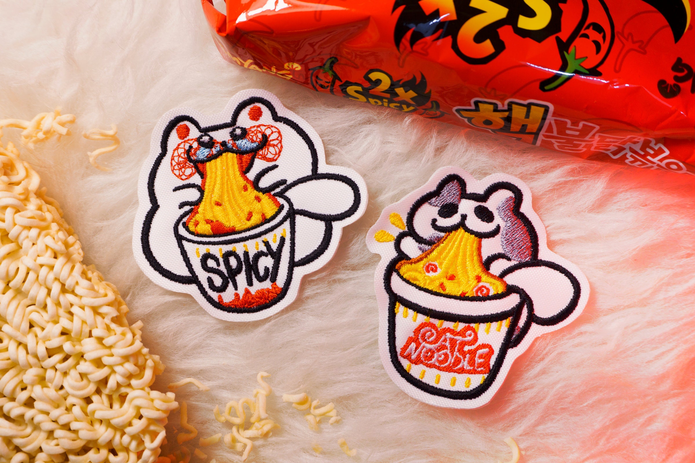 Cat Noodles Sew-On Patches