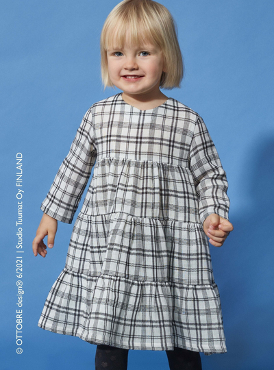Tartan Double Gauze | Cotton Blend Mousseline Fabric Ottobre Design® 6/2021