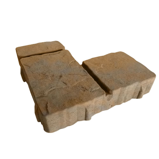 Lowe's 12-in L x 12-in W x 2-in H Blend Concrete Paver in Brown | 10509514