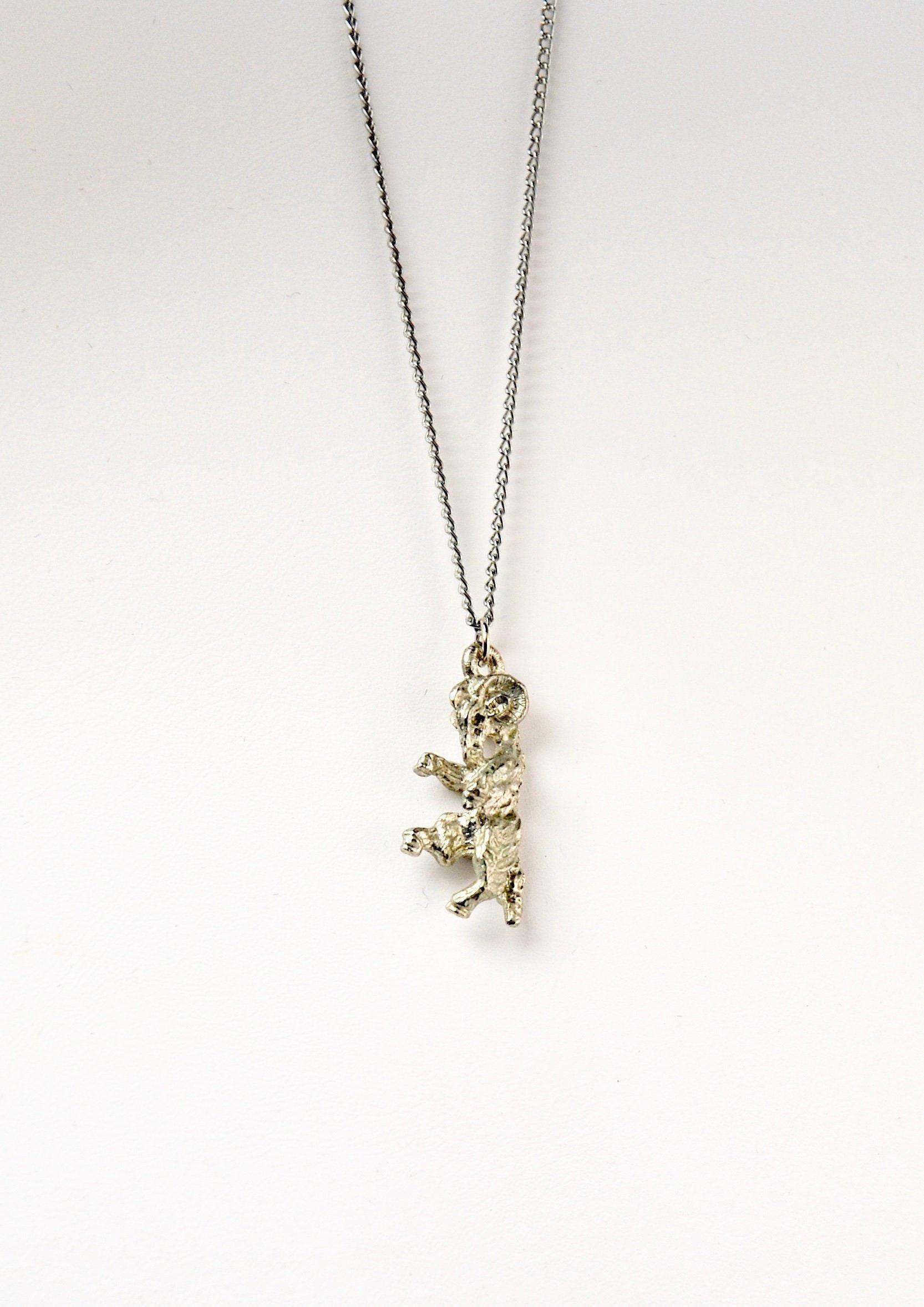 Aries Horoscope Vintage Necklace The Ram 1970's Pendant