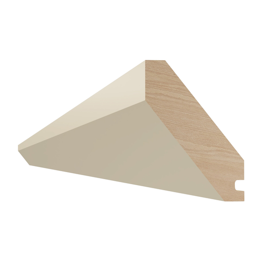 Luxxe Cabinetry Norfolk 4-in W x 96-in H x 1-in D Painted Blended Cream Cabinet Crown Moulding in Off-White | ACM8-BC