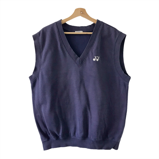 Pick Vintage 90's Yonex National Athletic Meet Vest Jacket Sweater Embroidery Small Logo Pullover Sweatshirt Size M