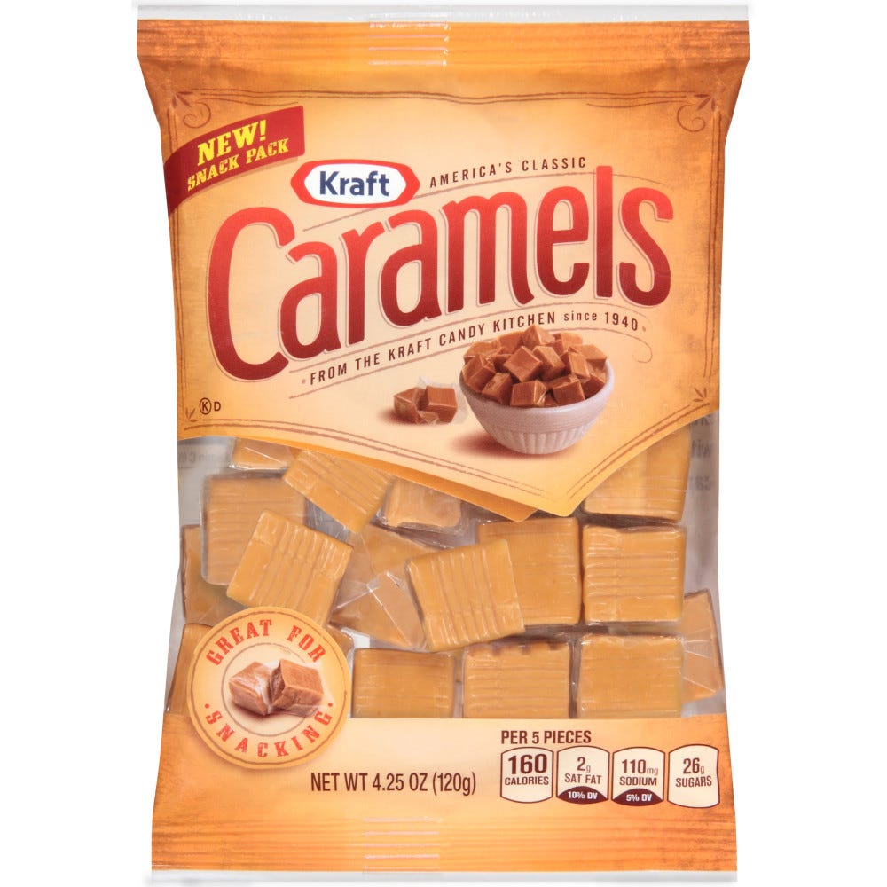 Kraft Caramels Individually Wrapped Candy Squares - 4.25 oz