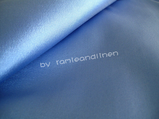 Silk Fabric, Sky Blue Wool Blend Coat Suiting Half Yard By 58" Wide