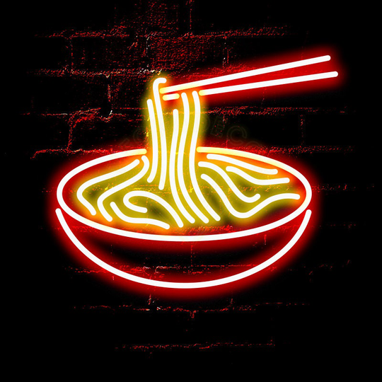 Ramen Japanese Noodles Neon Sign/Dinning Room Kitchen Light Bedrom Decor Cool Lamp Custom Noodle Resturant Led