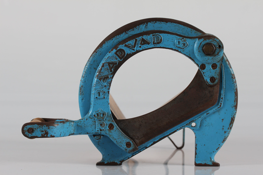 Raadvad Blue Bread Slicer/Cutter - Vintage Danish Design Model 294 With Great Patina. Made in Danmark The 1950S
