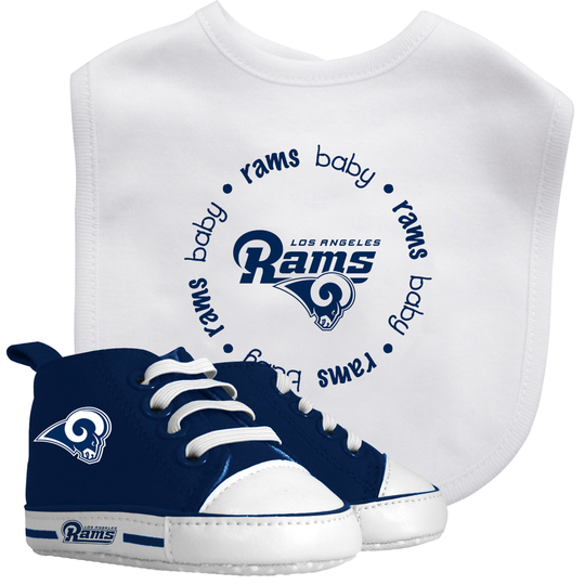 BabyFanatic 2 Piece Unisex Gift Set - NFL Los Angeles Rams - Officially Licensed Baby Apparel