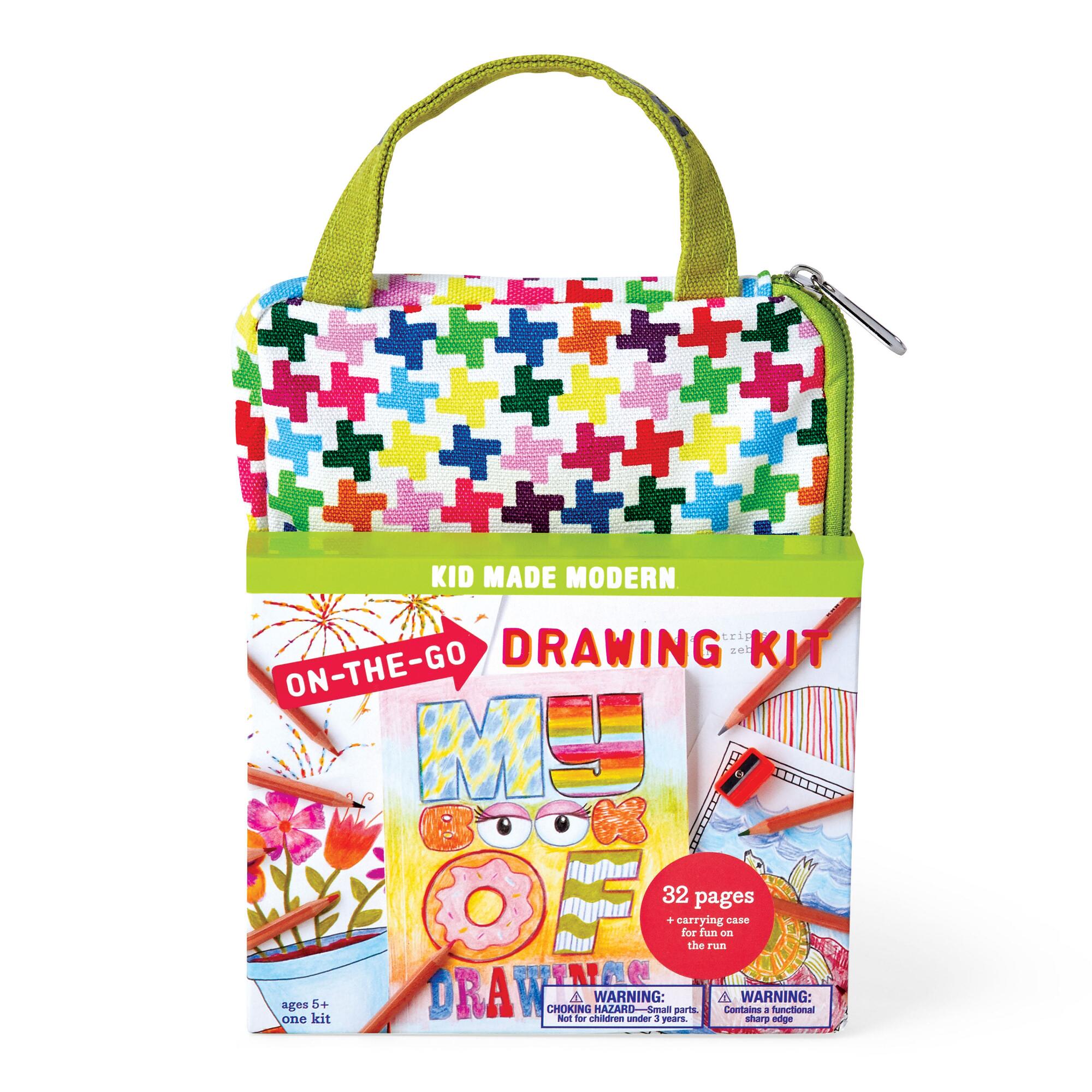 Kid Made Modern On The Go Mini Drawing Kit: Multi - Paper by World Market