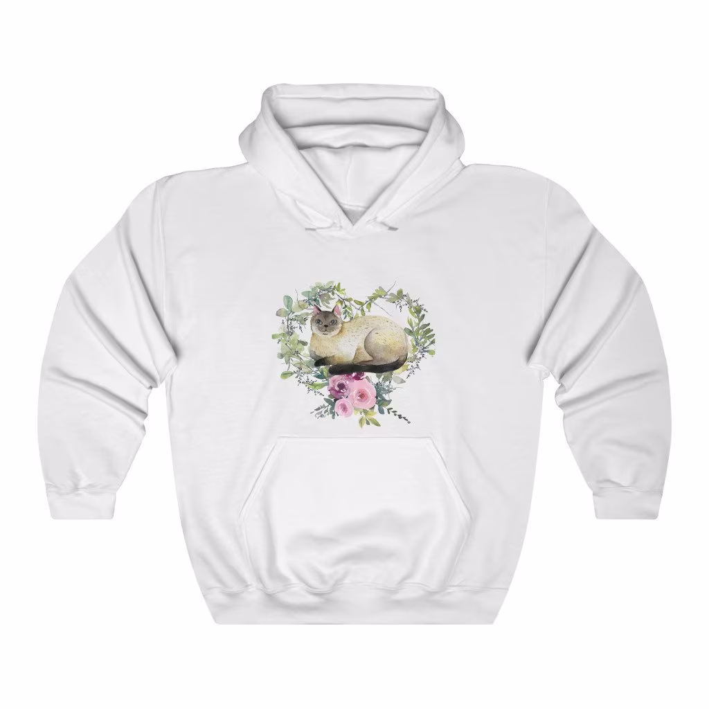 Siamese Cat Women's Unisex Heavy Blend Hoodie Sweatshirt