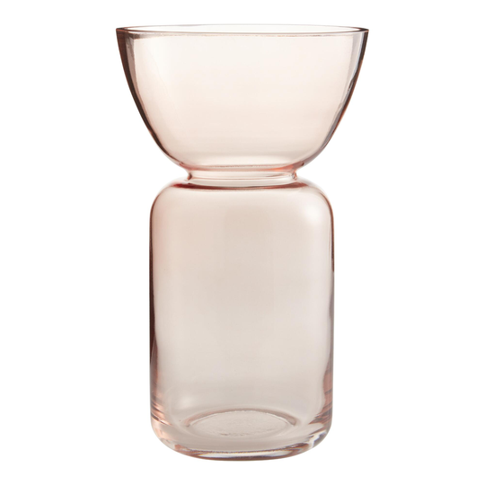 Pink Ombre Glass Pedestal Vase by World Market