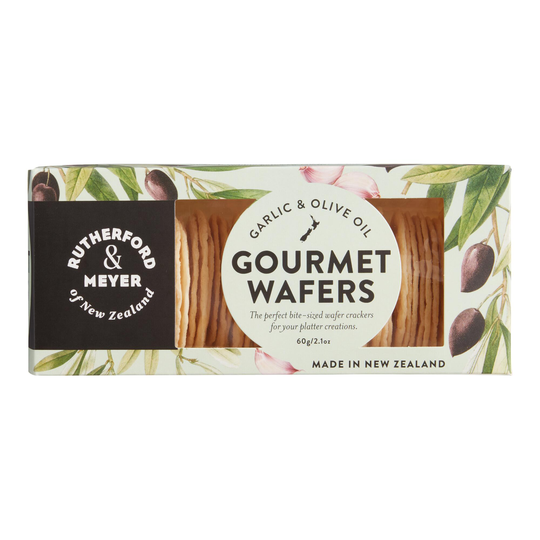 Rutherford & Meyer Garlic and Olive Oil Wafers Set of 2 by World Market