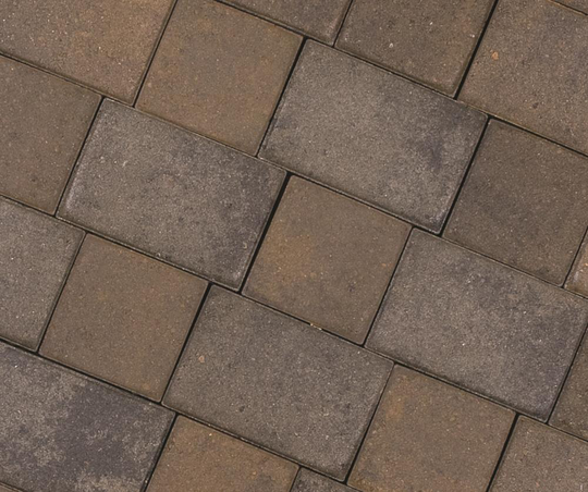 CastleLite Cobble Stone 11-in L x 8-in W x 2-in H Tahoe Blend Concrete Paver in Brown | Q030.112.911.F3