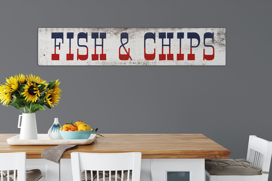 Fish & Chips Cottage Kitchen Sign