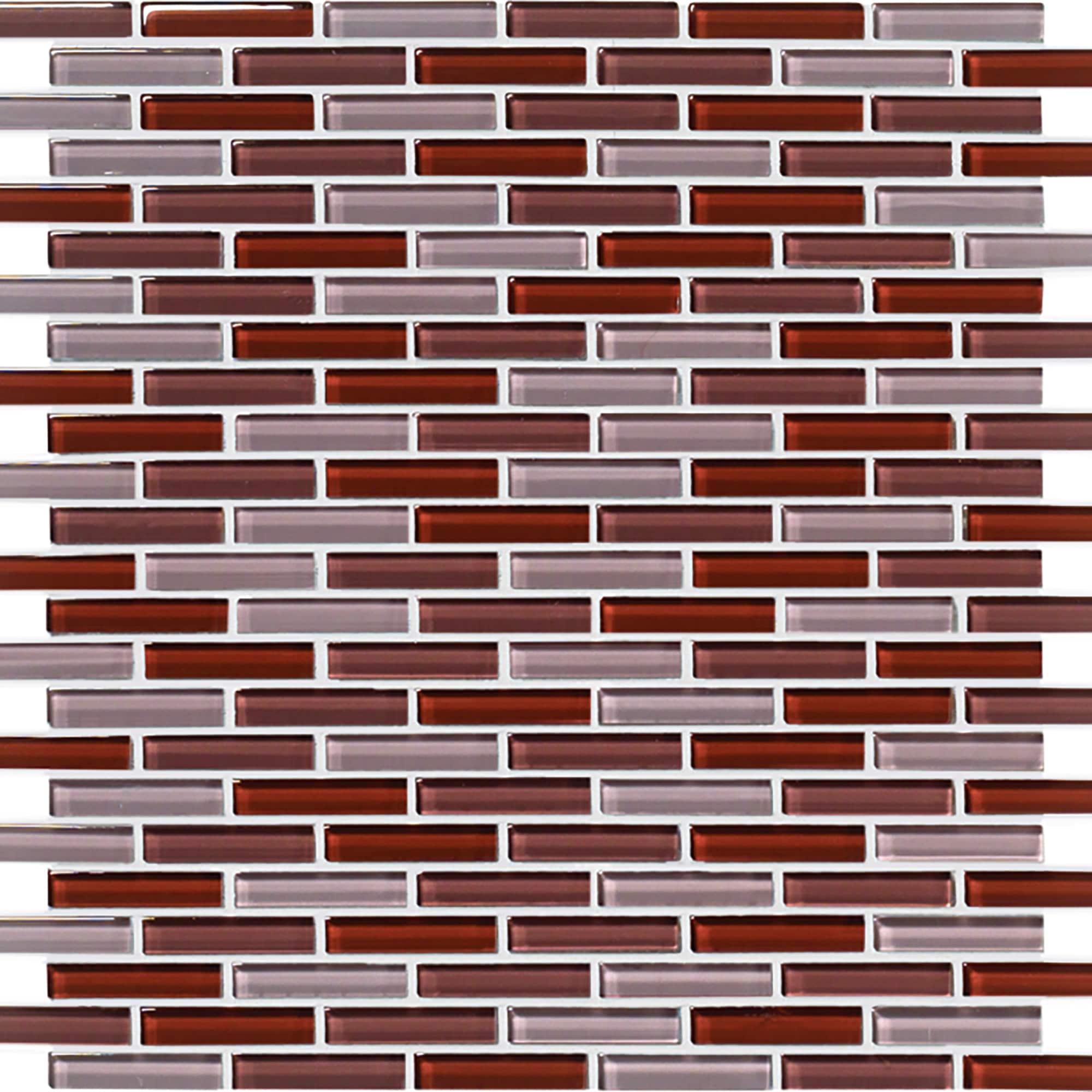 Crossville High Fidelity Heather/Jam/Scotch 4x14 Swatch Sample 0.5x2 Mosaic Blend | .5X2LW.GB13
