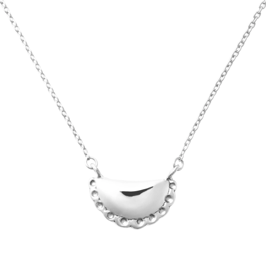 Empanada Necklace | Sterling Silver By Delicacies Jewelry - Every Purchase Donates To Fight Hunger