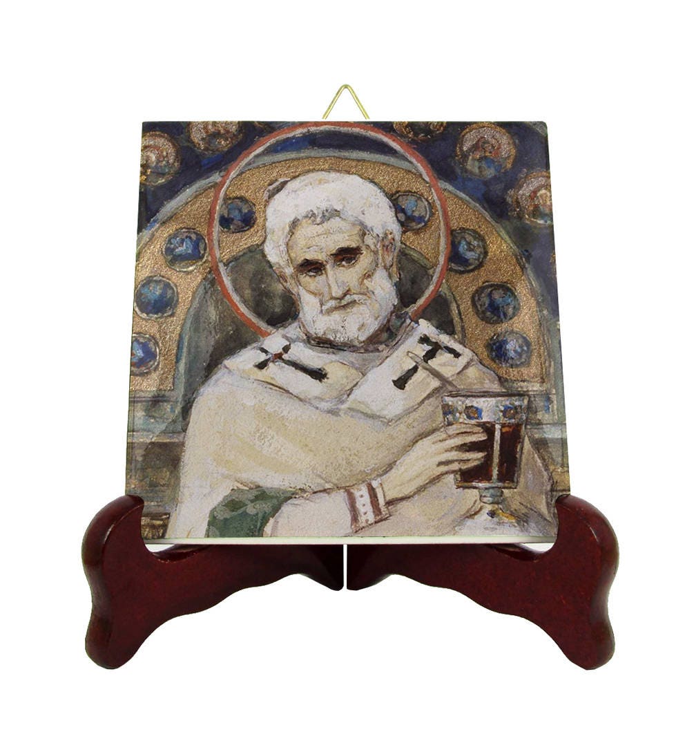 Saint Methodius - Religious Wall Hanging Saints Serie Icon On Tile Christian Orthodox Icons Art St