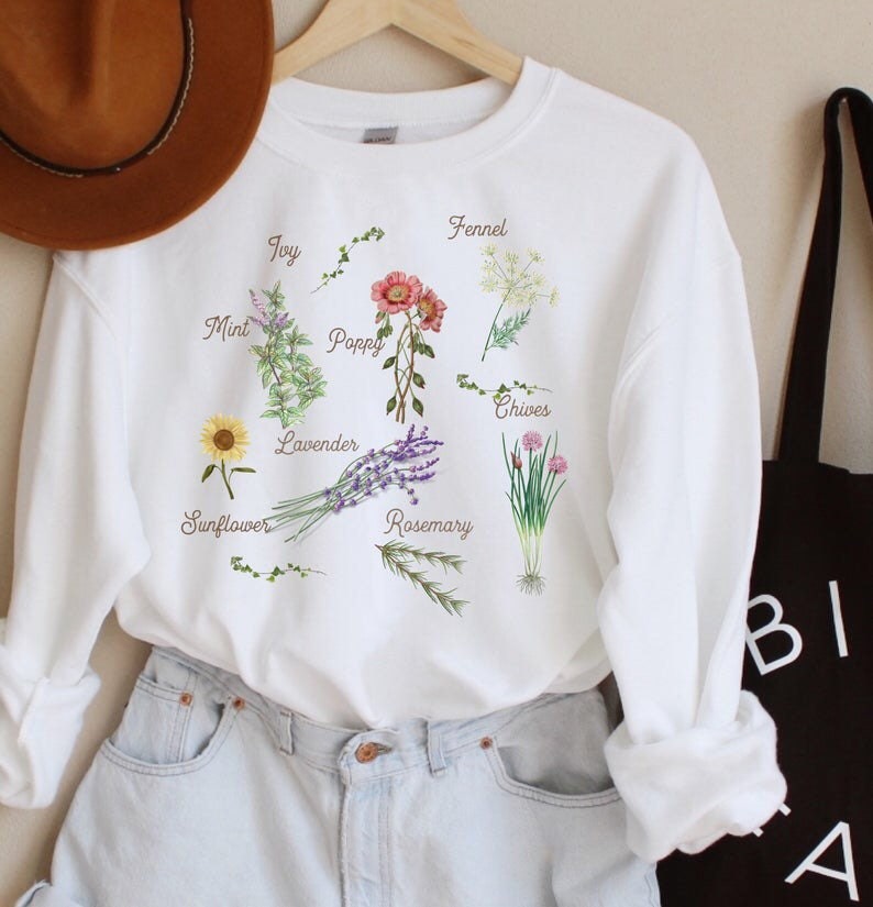 Flowers Unisex Heavy Blend Crewneck Sweatshirt