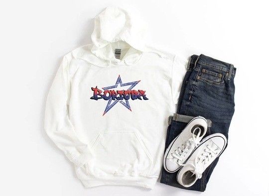 Boricua Graffiti Star Unisex Heavy Blend Hoodie | Pullover Puerto Rican Birthday Gift Sweatshirt Dad