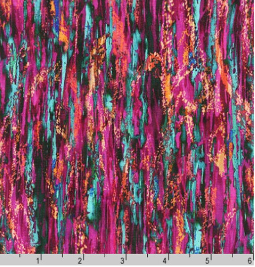 Magenta Abstract Blender Fabric By The Yard, Nature's Pace Robert Kaufman Yardage & Fat Quarters Available