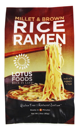 Lotus Foods - Rice Ramen with Miso Soup Millet & Brown - 2.8 oz.