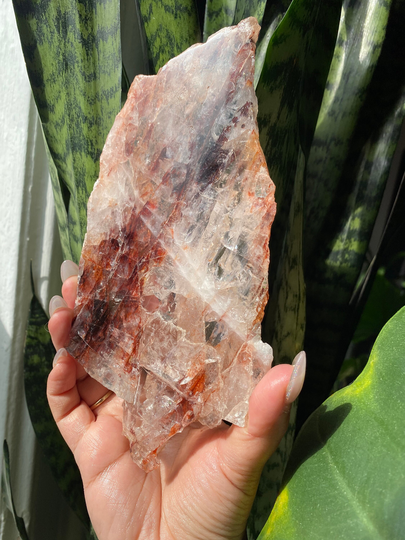 Large Fire Quartz, Hematoid Quartz Slab