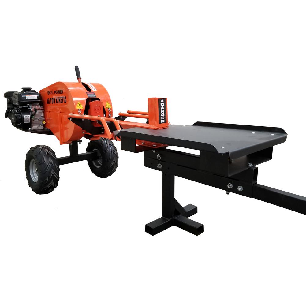 Detail K2 Flywheel Kinetic Gas Log Splitter in Orange | OPS240