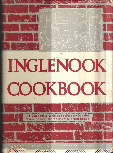 Inglenook Cookbook Vintage 1948 Church Of The Brethren Hard Cover With Dust Jacket Ethnic & Basic Cookery Collectible Rare Cook Book Recipes