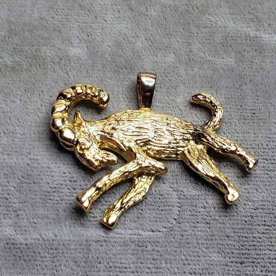 sterling Vermeil Forstner Aries Ram Zodiac Pendant