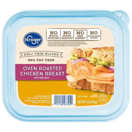 Kroger Deli Thin Sliced Oven Roasted Chicken Breast - 9.0 oz