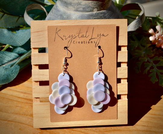 Nostalgic Polymer Clay Candy Smarties Statement Earrings Gift For Her