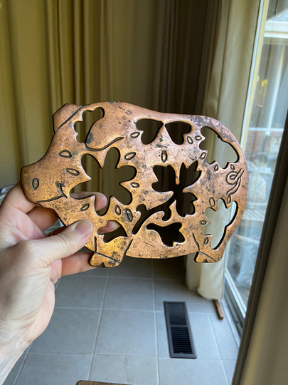 Vintage Copper Pig Trivet