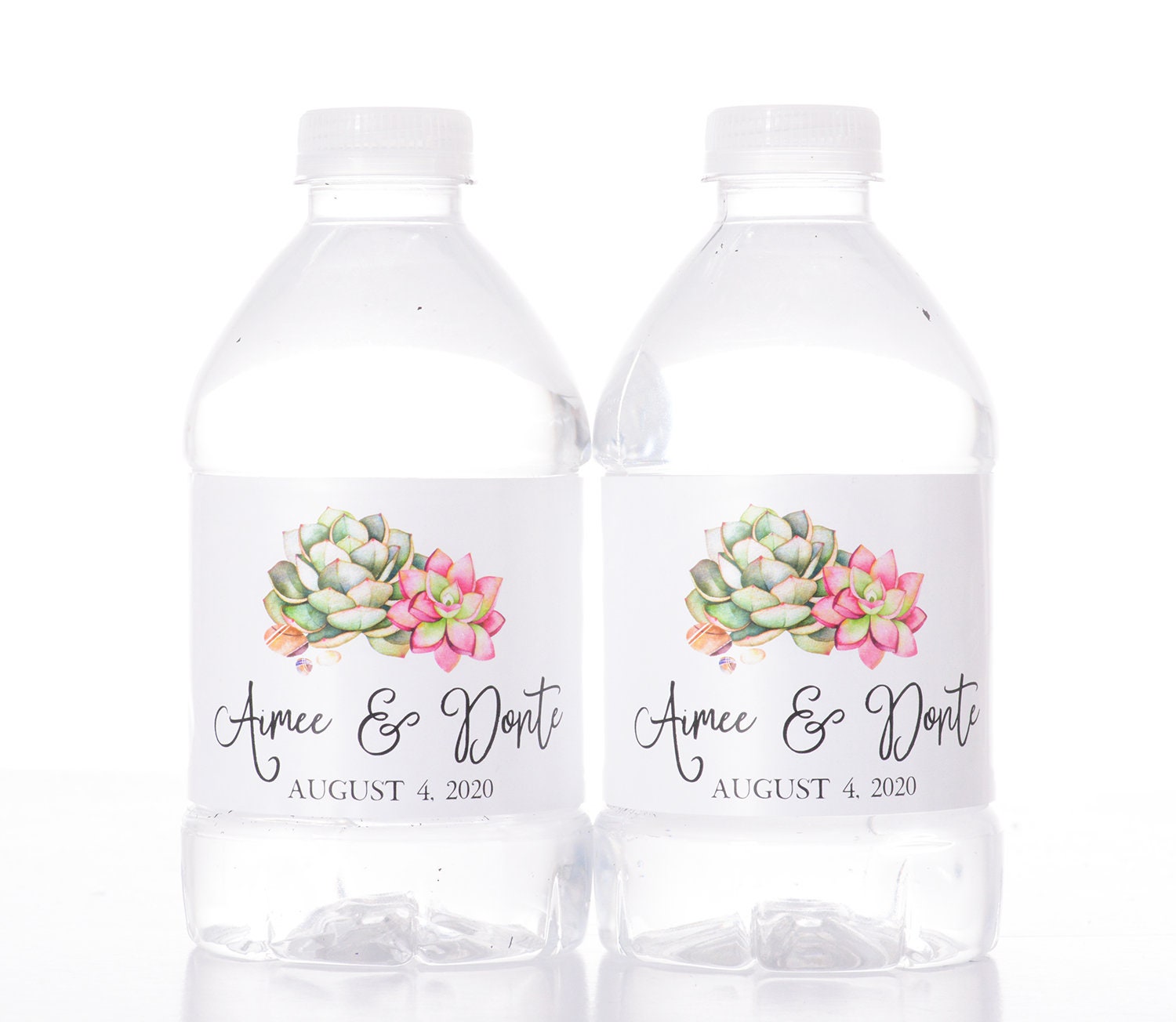 Wedding Water Bottle Labels - Desert Label Waterproof Cactus Custom Stickers #wdiw-316