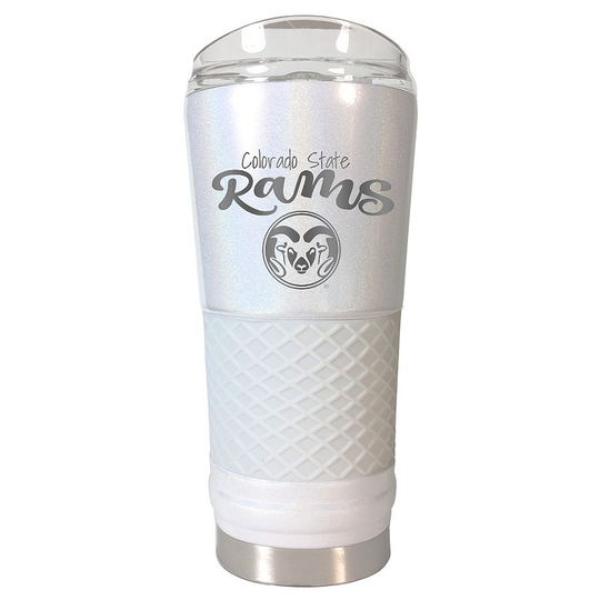 Colorado State Rams 24-Ounce Draft Opal Tumbler, White