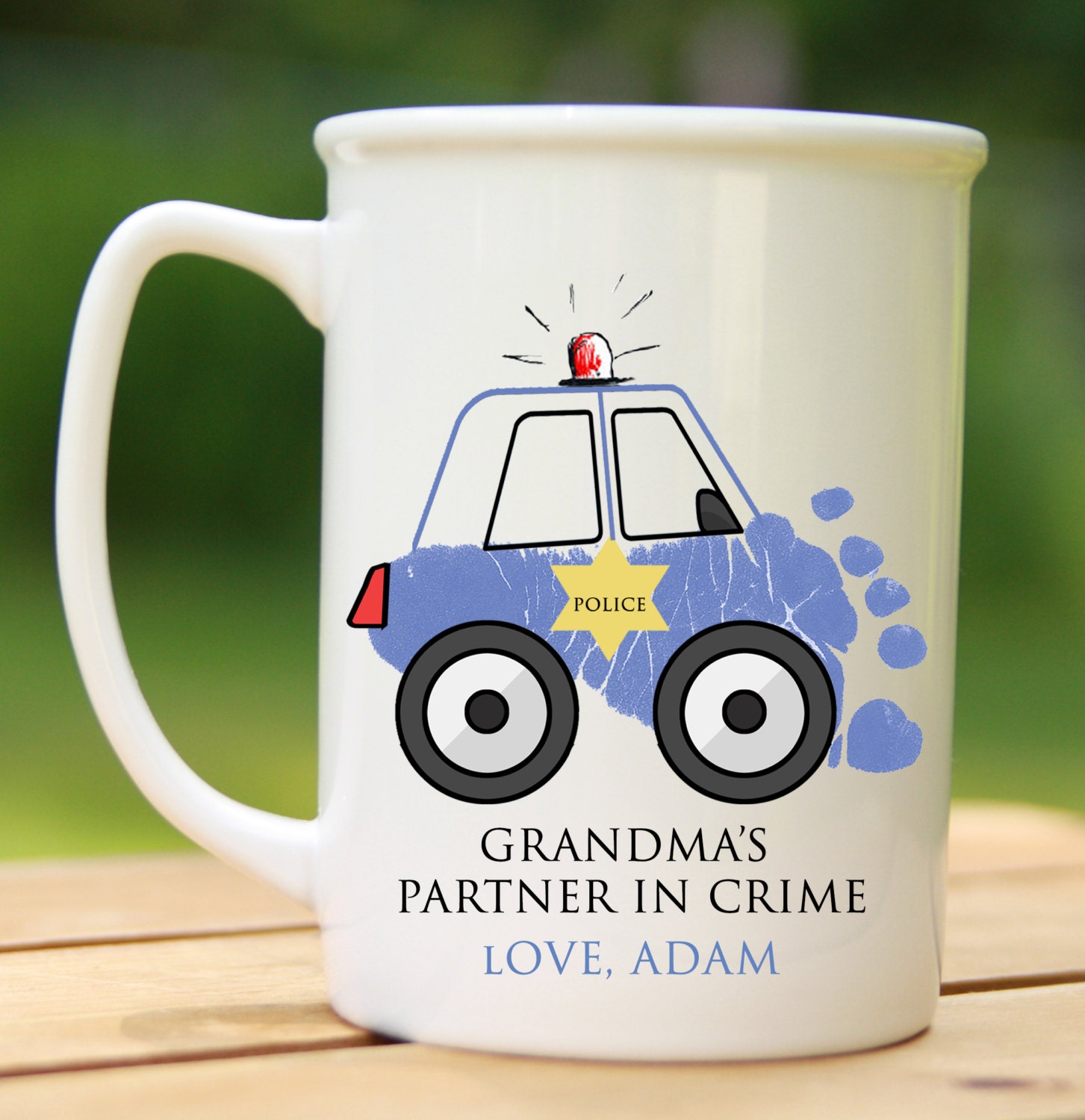 Police Car Footprint Mug 108 Mug