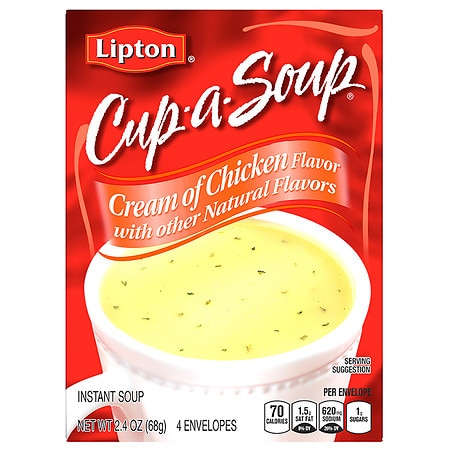 Lipton Cup-A-Soup Instant Soup Mix Cream of Chicken - null
