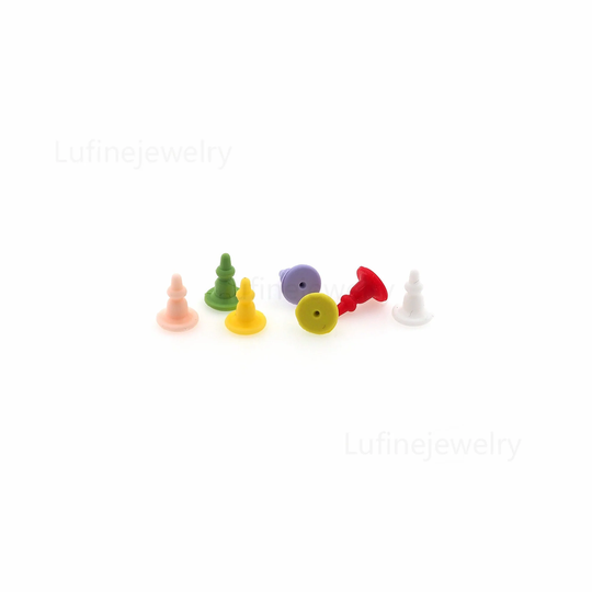 Colorful Earplugs Jewelry Charm, Silicone Ear Plugs, Earring Back Stopper, Ear Plug, Ear Cap For Earrings