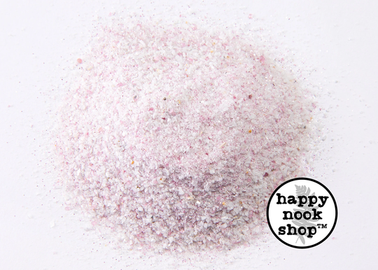 Crushed Pink Tourmaline in Quartz Crystal Chips & Glitter Blend, 3 Ounces Super Fine Rough Healing Gemstone Sparkle Mix, Diy Orgonite Supply