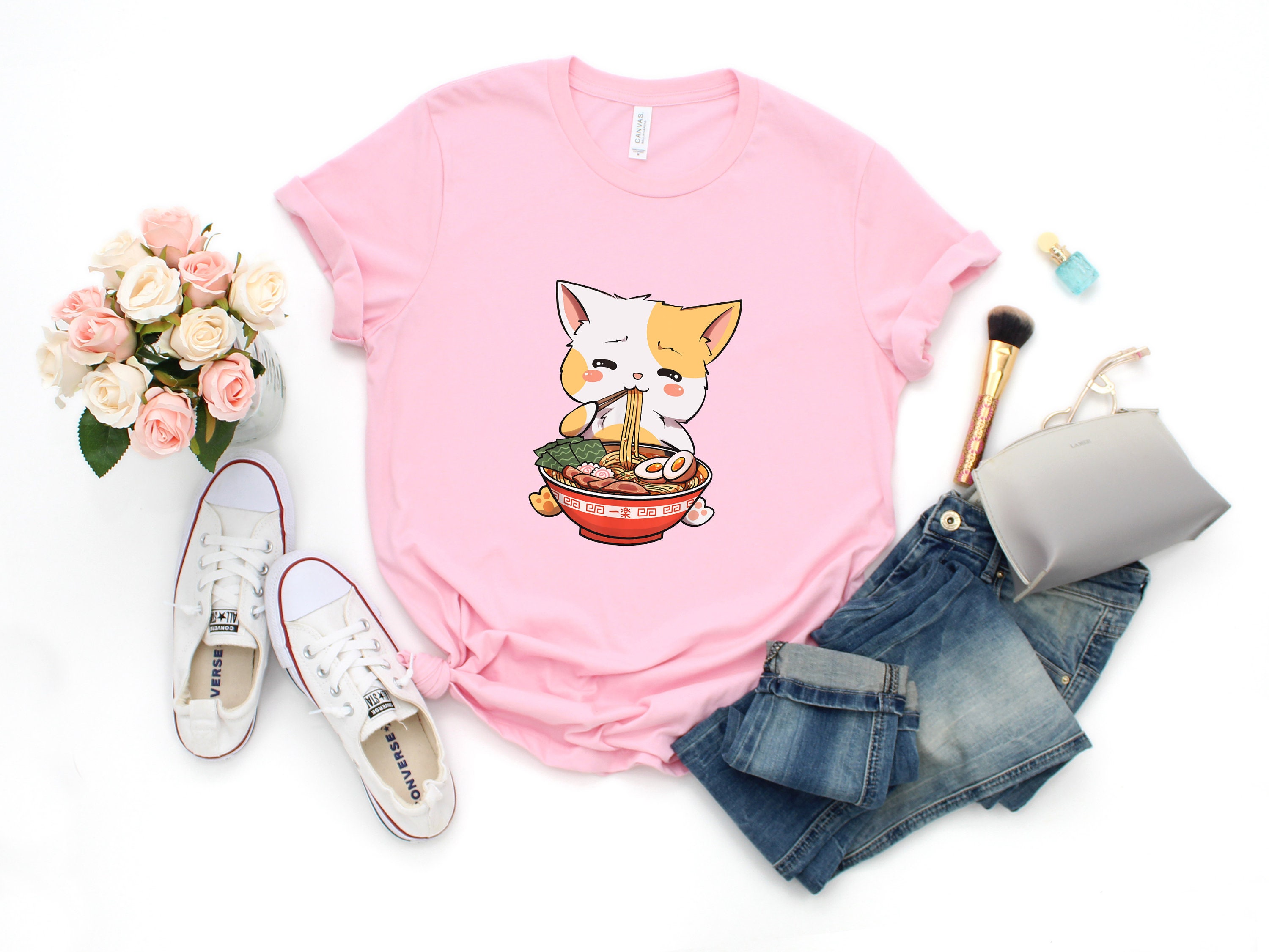 Kawaii Neko Ramen T-Shirt