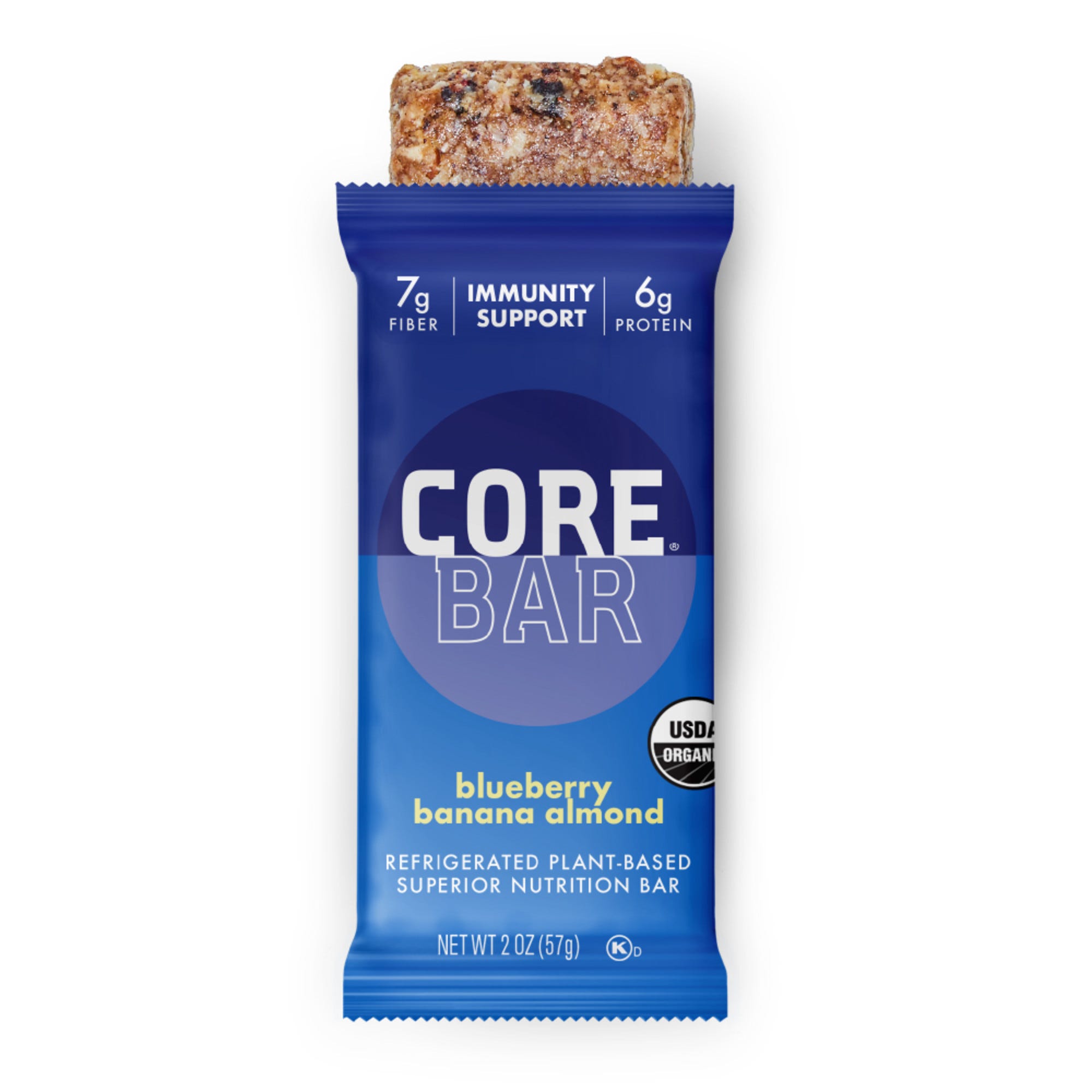 Core Organic Plant-Based Bar, Blueberry Banana Almond - 2 oz