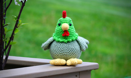 Go Dog Go-Cluckles-Chicken-Crochet-Netflix-Amigurumi-Crochet Animal-Stuffed Animal-Pluhie-Chicken Stuffed Animal-Handmade-Baby Shower