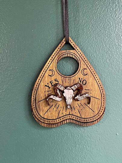 Ouija Board Planchette Ornament/Gothic Christmas Ornaments Halloween Tree /Ouija