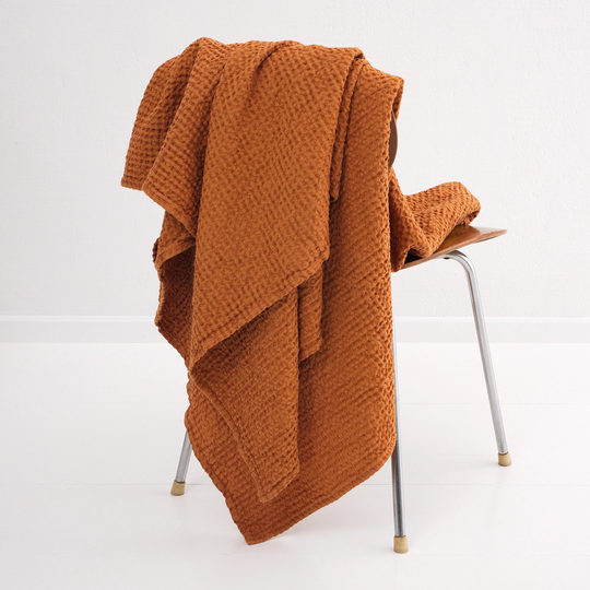 Linen Throw Blanket, Blanket, Cotton Blend, Bedspread, Coverlet